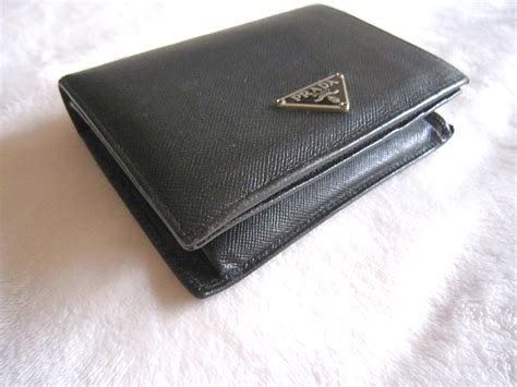 prada credit card holder womens|Prada bifold wallets for women.